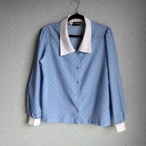 Russ Blue and White Patterned Shirt